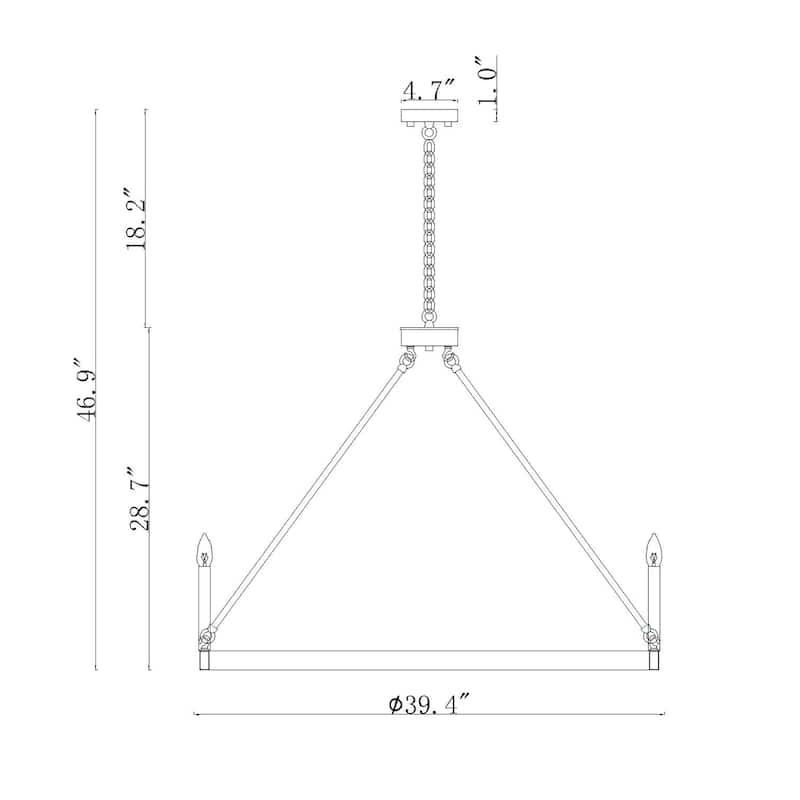 Bill Chrome 12-Light 39-Inch Wagon Wheel Chandelier