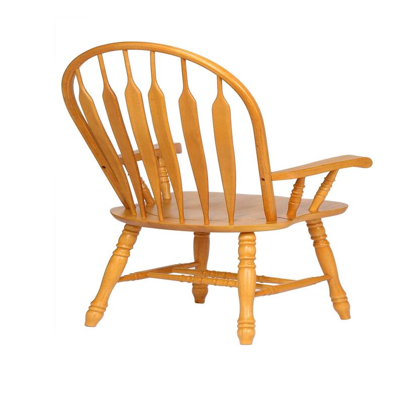 41" beige comfort dining arm chair in light oak finished