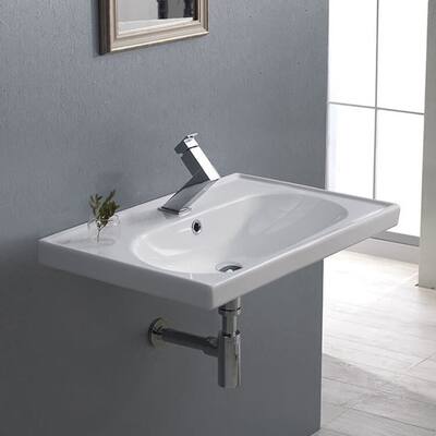 Nameeks CeraStyle 043100-U-One Hole Arya 25-1/2" Rectangular Ceramic