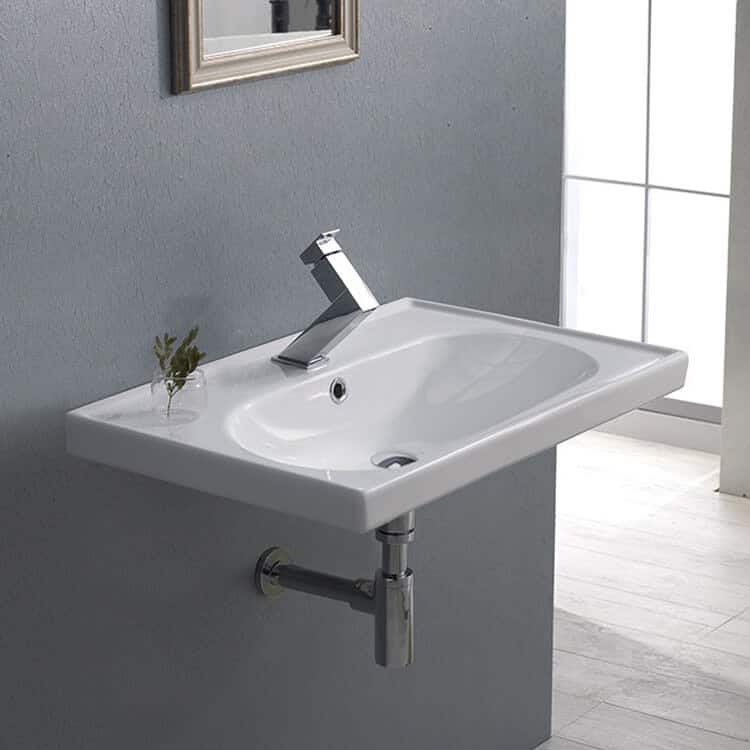 Nameeks CeraStyle 043100-U-One Hole Arya 25-1/2" Rectangular Ceramic