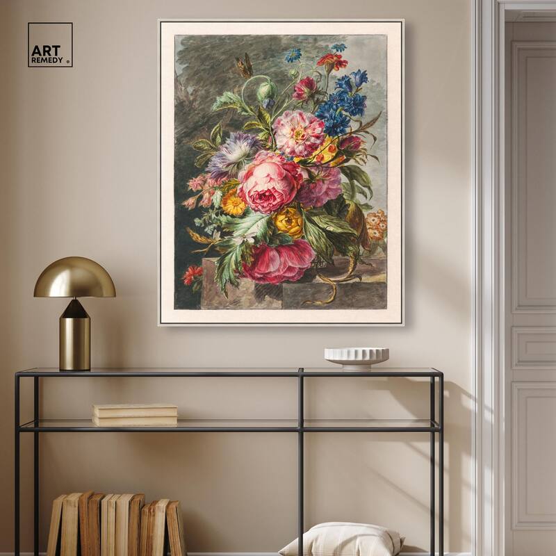Stilleven Met Bloemen Canvas by Art Remedy