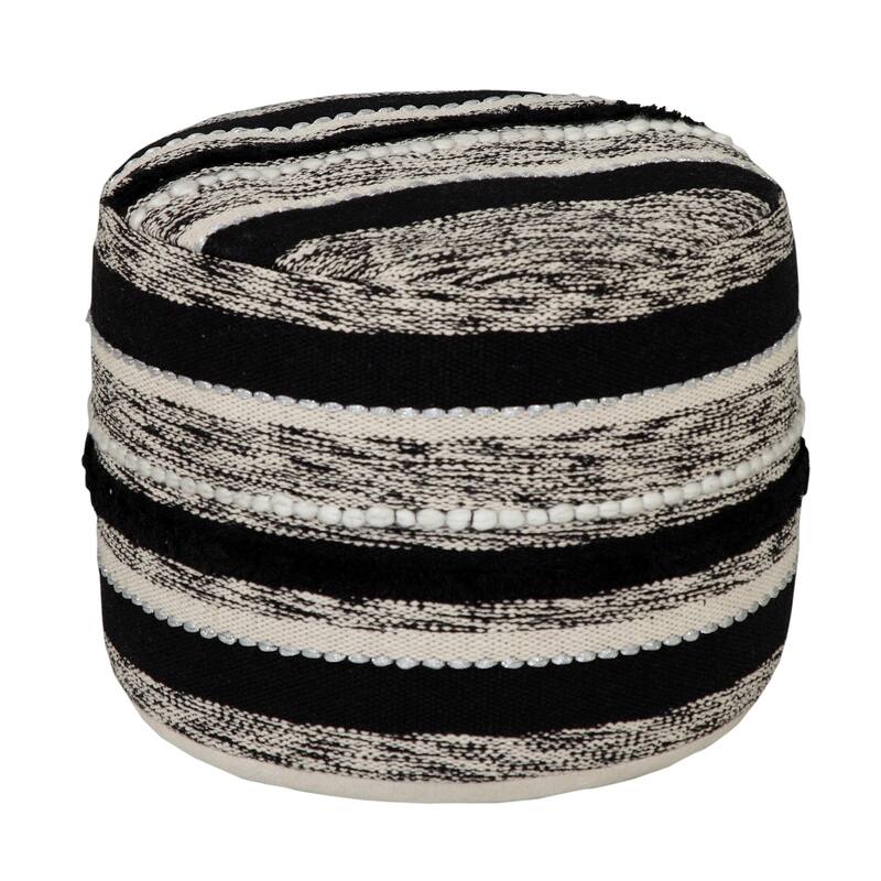 Sevita Upscale Traditional Modern Pouf Ottoman