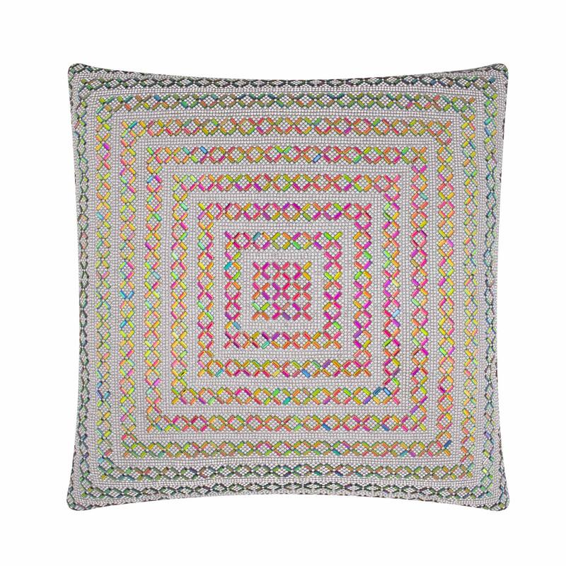 Sparkles Home Madison Avenue Rhinestone Pillow - 20x20 - Rainbow