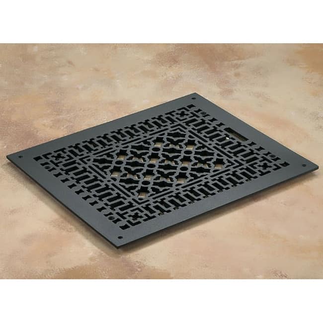 Reggio Registers Scroll Series 10-1/4" x 12-1/4" Floor Grille without