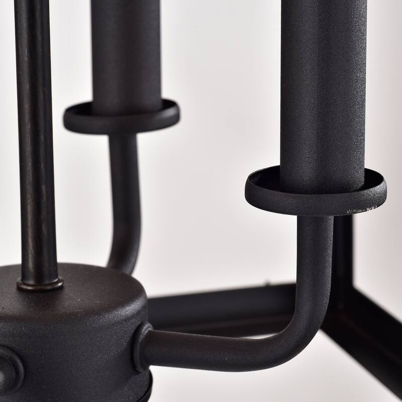 Aparctias Black Metal 4-light Foyer Pendant
