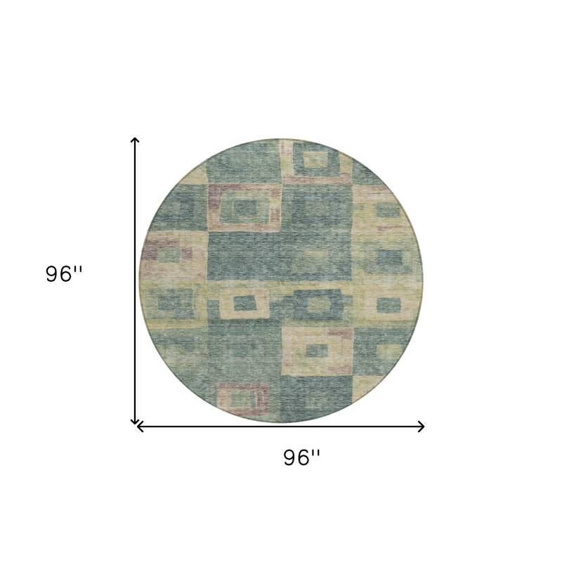 HomeRoots Geometric Transitional Rectangle Outdoor Rug