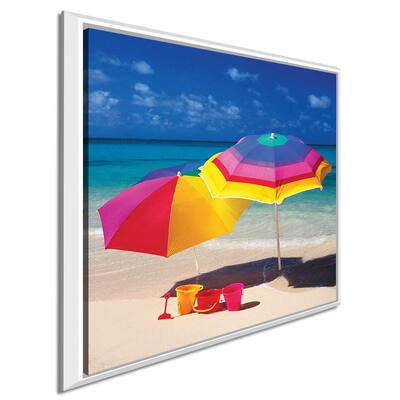 "Bright Beach I" Print on Floating Canvas