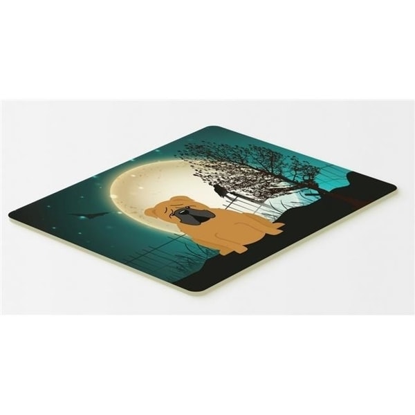 Carolines Treasures BB2312CMT Halloween Scary English Bulldog Red Kitchen or Bath Mat 20 x 30