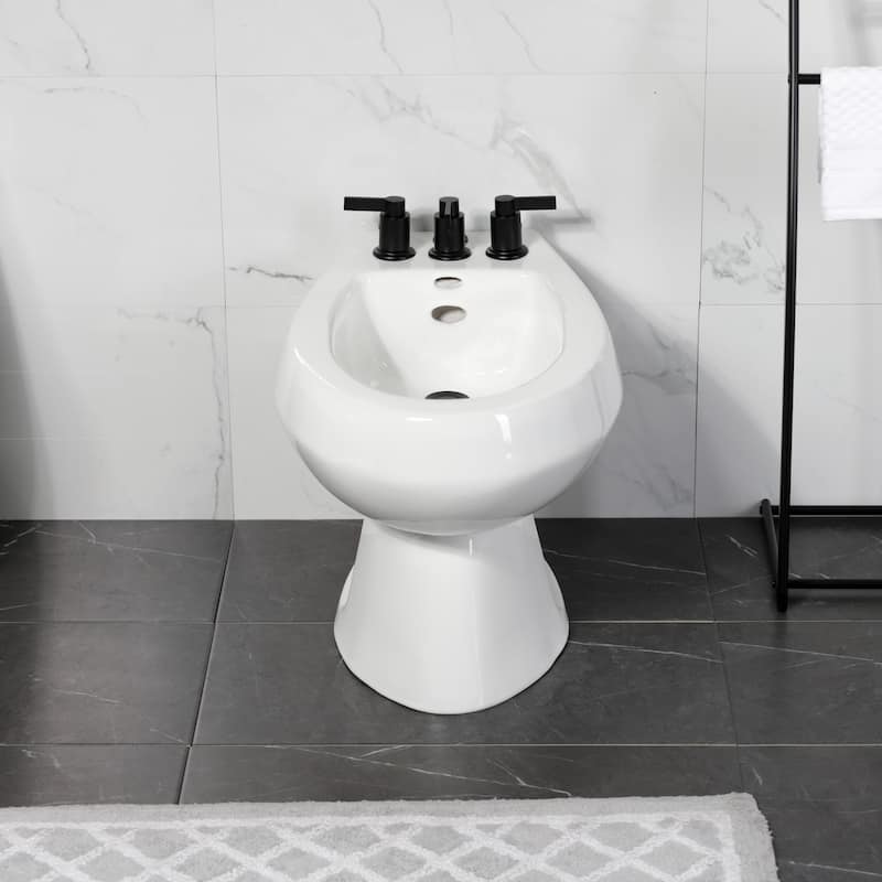 Kingston Brass NuvoFusion Three-Handle Bidet Faucet