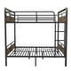 preview thumbnail 12 of 12, Queen Over Queen Metal Bunk Bed with Ladder & Safety Guardrails for Teens Bedroom, Heavy Duty Bunkbeds Detachable Design, Black