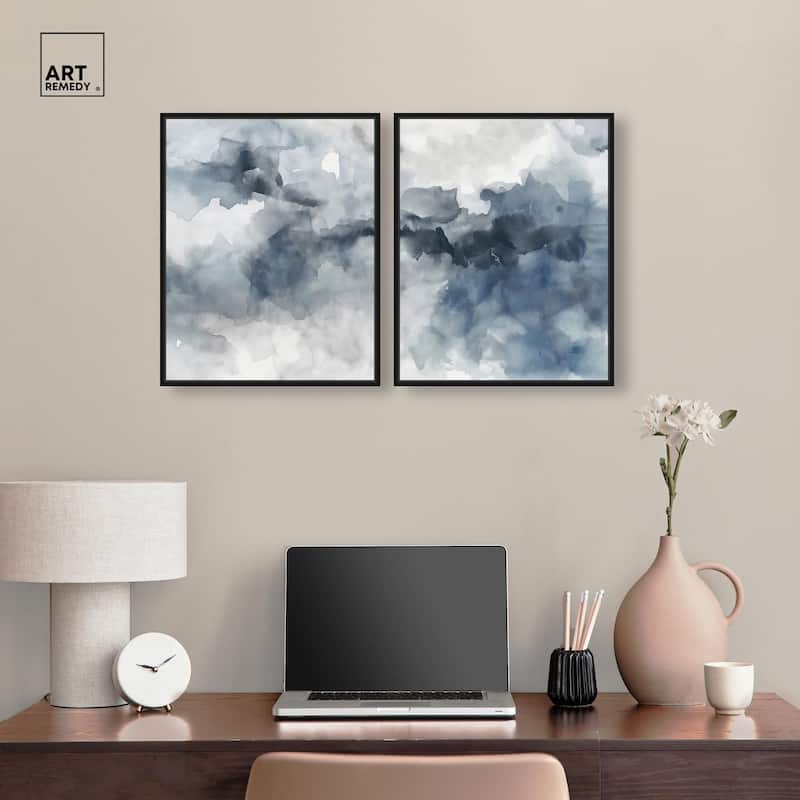 Calming Tides Canvas Set of 2 by Art Remedy