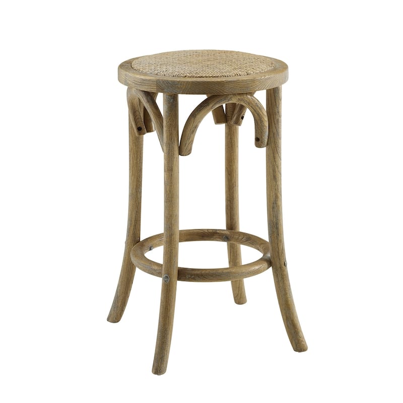 Flint Rattan Seat Backless Counter Stool