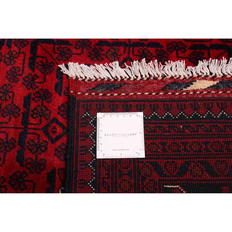 ECARPETGALLERY Hand-knotted Finest Khal Mohammadi Red Wool Rug - 6'7 x 9'10