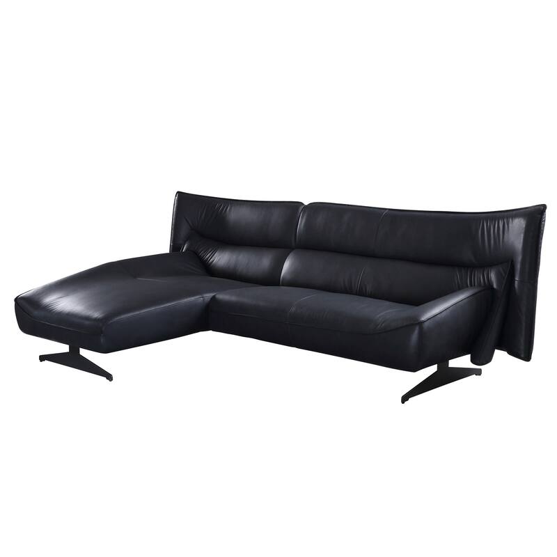 Maven Dark Grey Armless Sectional Sofa with L-Shape