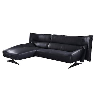 Maven Dark Grey Armless Sectional Sofa with L-Shape