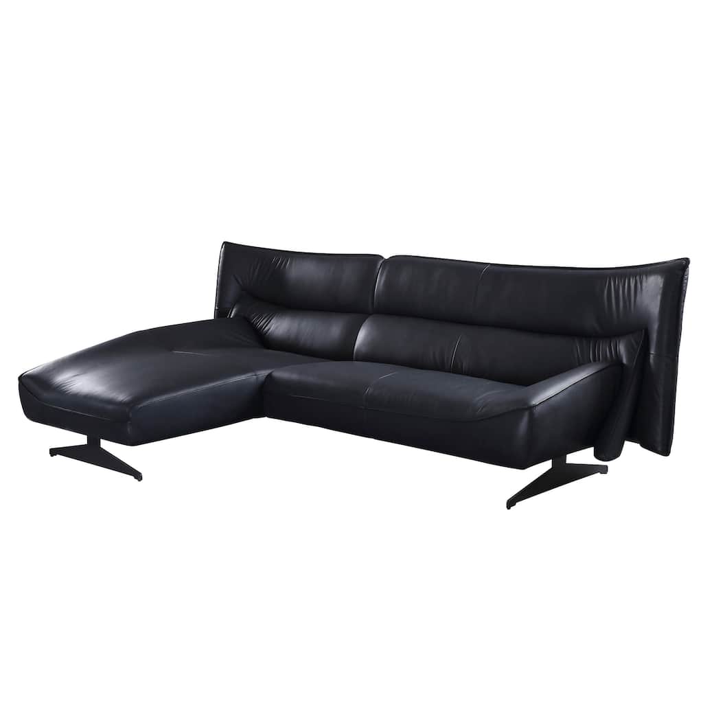 Maven Dark Grey Armless Sectional Sofa with L-Shape