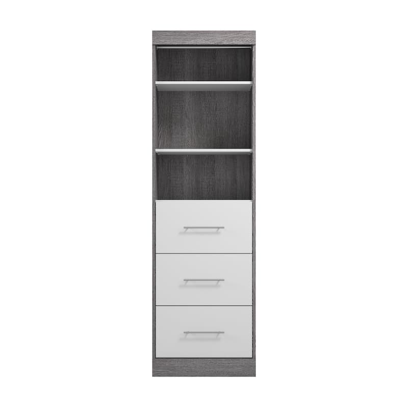 Nebula 25W Closet Organizer with Drawers by Bestar