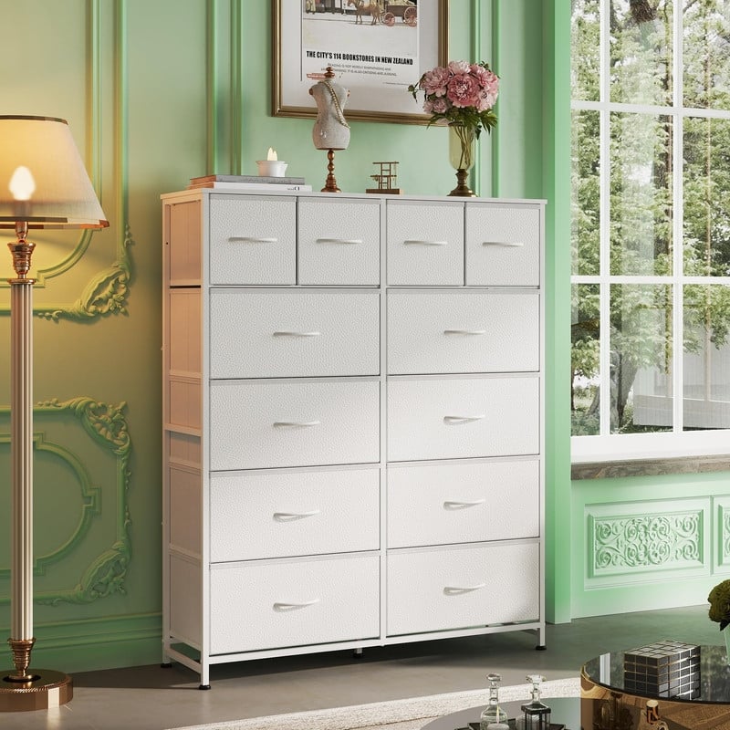 Tall Dresser for Bedroom with 12 Drawers