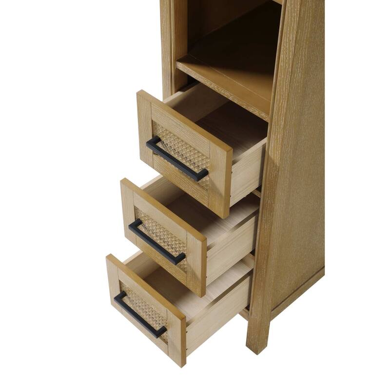 Winslow 16-28 Inch Open Shelving Bath Storage Cabinet