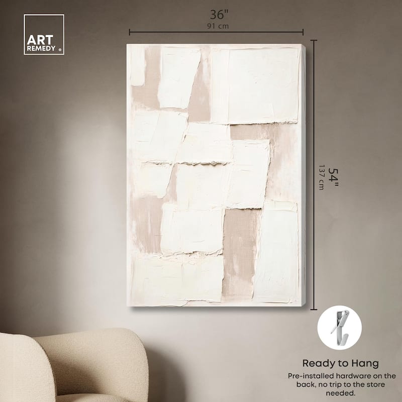 Plastered Planes II Canvas by Art Remedy, Gallery Wrapped