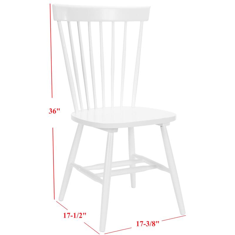 SAFAVIEH Suhair Spindle Farmhouse Dining Chair (Set of 2) - 20.5" x 21" x 36" - 21"W x 21"D x 36"H