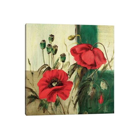 iCanvas "Red Poppies Composition II" by Katharina Schottler Canvas Print