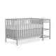 preview thumbnail 1 of 7, Dream On Me Synergy 5-in-1 Convertible Crib And Changer Pebble Grey