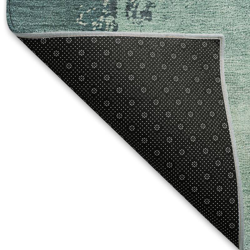 Machine Washable Indoor/ Outdoor Contemporary Fusion Chantille Rug
