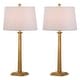preview thumbnail 10 of 8, SAFAVIEH Lighting Andino Gold 32-inch Table Lamp (Set of 2)