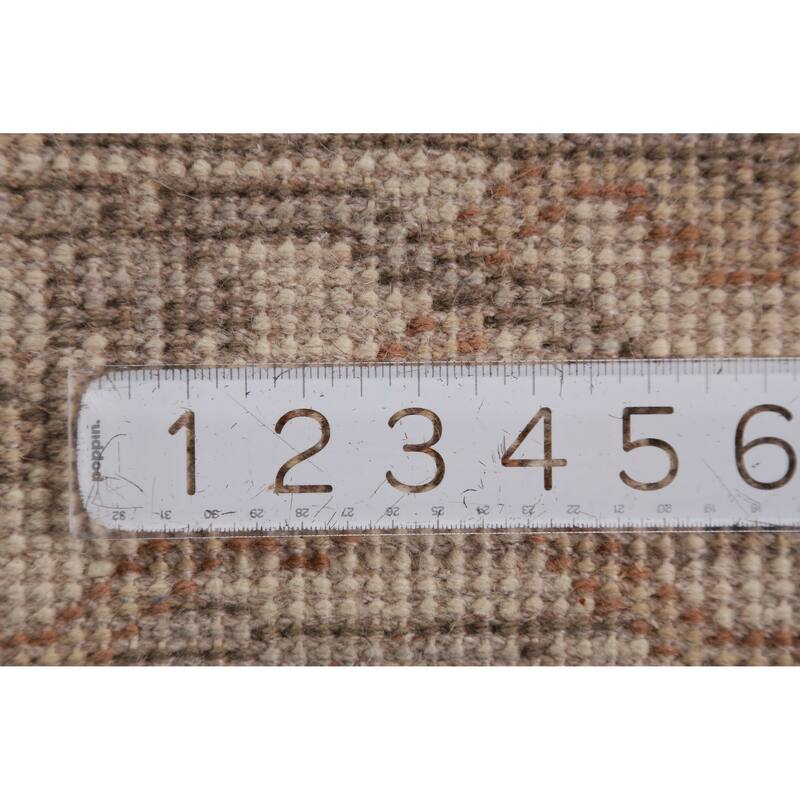 Light Blue Oushak Oriental Runner Rug Handmade Wool Carpet - 2'6" x 10'1"