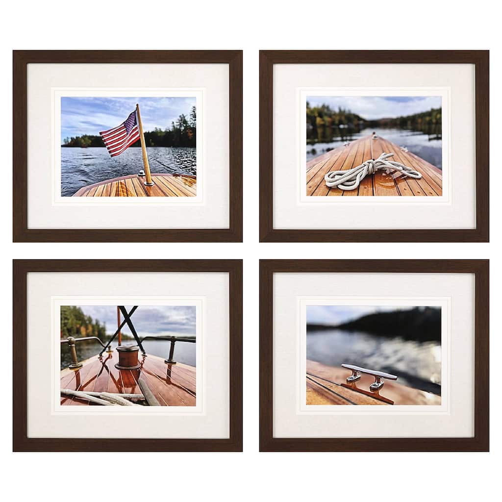 Peaceful Lake S/4 Framed Art Exclusive Giclee Under Glass