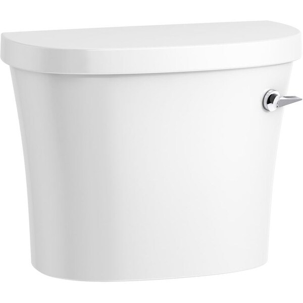 Kohler K-25100 Kingston 1.28 GPF Toilet Tank Only with Left Hand Lever - White