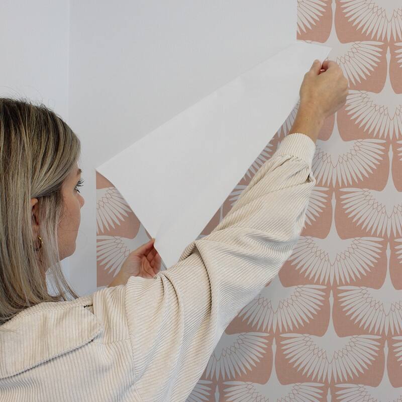 Genevieve Gorder Feather Flock Removable Peel and Stick Wallpaper
