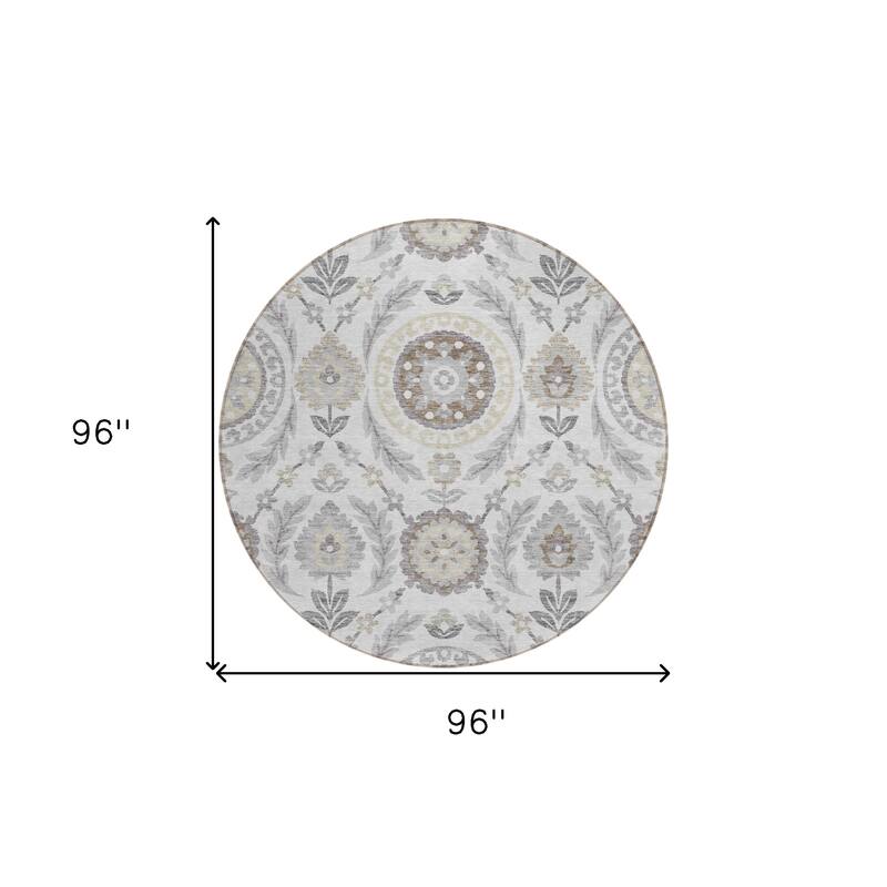 HomeRoots Floral Transitional Rectangle Outdoor Rug