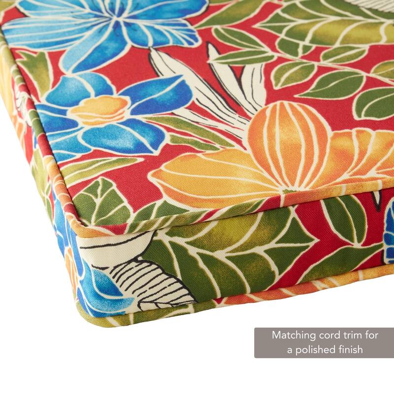 Greendale Home Fashions 18" Square Outdoor Chair Pad (Set of 2)
