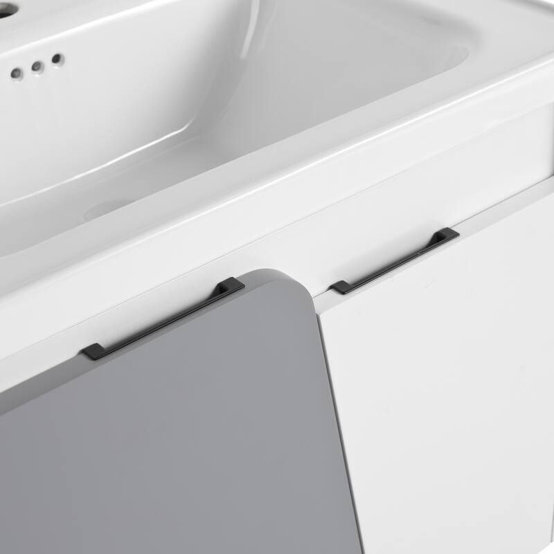 Topcraft Wall-Mounted Bathroom Vanity With Sink