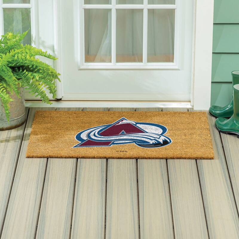 Colorado Avalanche Full Color Indoor/Outdoor Coir Mat