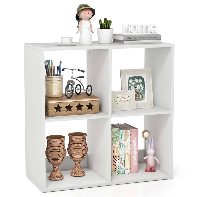 Costway 4/6/8/9-Cube Open Bookshelf with Anti-tip Kits Home Modern - 4-Cube