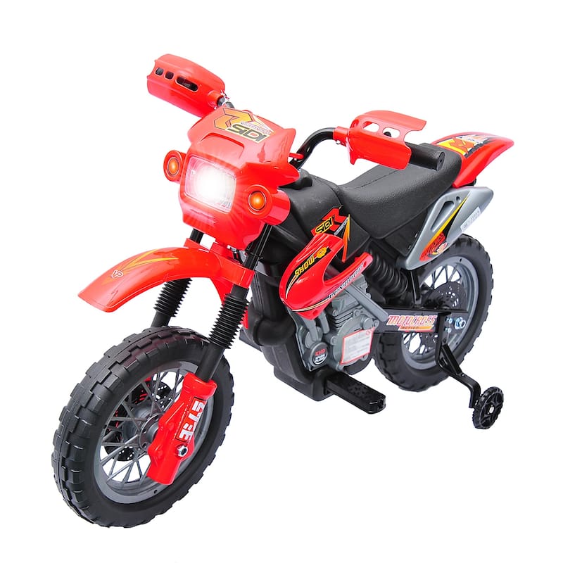 Motor Vehicle Toy with Training Wheels, Exclusive Children's Bike with Music and Lights, Ride on Car with Rear Wheel Drive