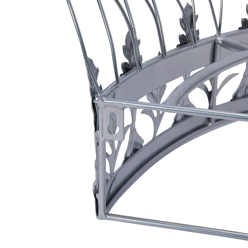 Decorative Metal Curtain or Canopy Crown - 29.0"L x 13.8"W x 7.9"H