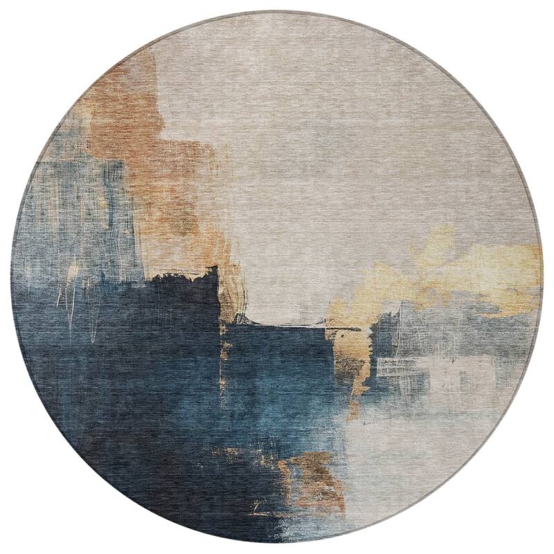 HomeRoots Abstract Transitional Rectangle Outdoor Rug