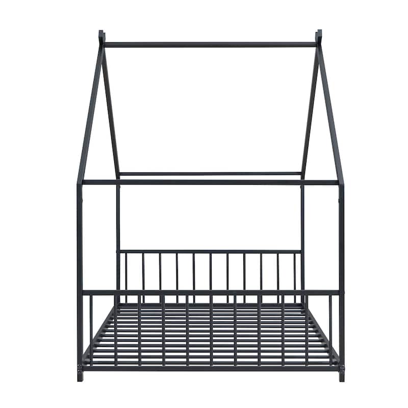 Metal House Bed for Bedroom