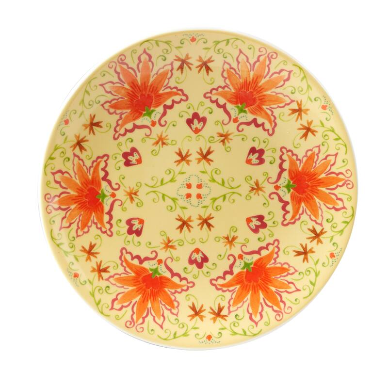 Certified International Francesca 8.5" Salad/Dessert Plates, Set of 6 Assorted Designs - 8.5" x 8.5"
