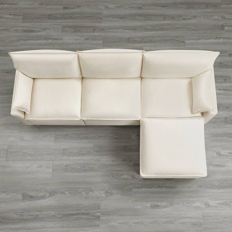 Spruce & Spring Modular Couch Oversized Sectional Sofa for Living Room