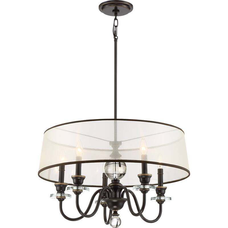 Ceremony 5-Light Chandelier in Palladian Bronze
