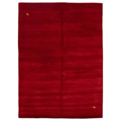 Kashkuli Gabbeh Red Rug 5'7" x 7'9" - 5'7 x 7'9