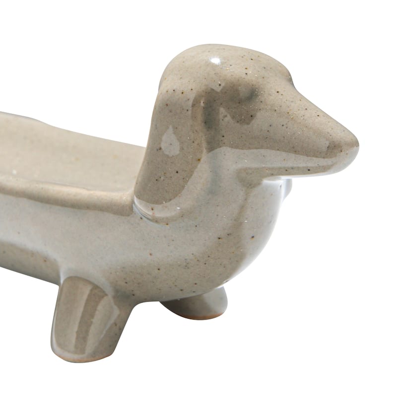 Ceramic Dog Dish - 5.5"L x 1.6"W x 1.9"H