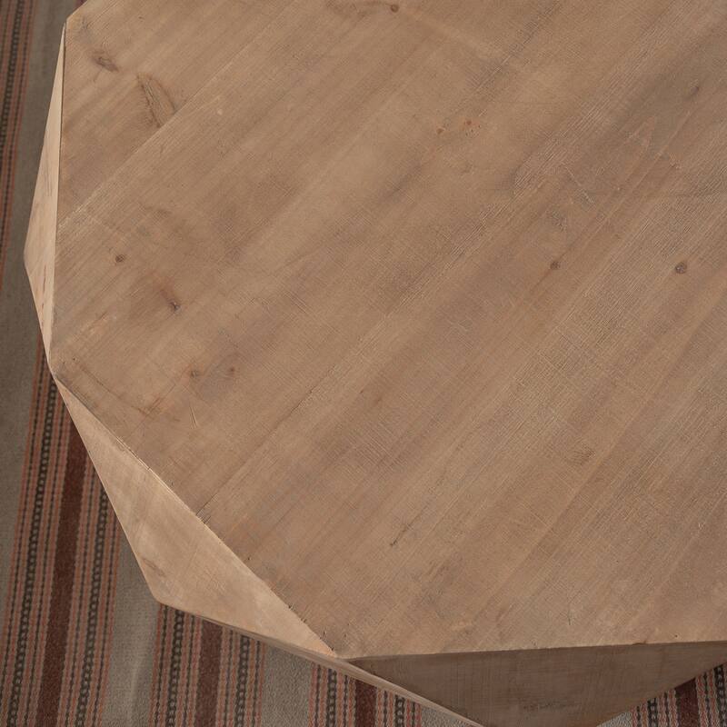 38"Three-dimensional Embossed Pattern Coffee Table