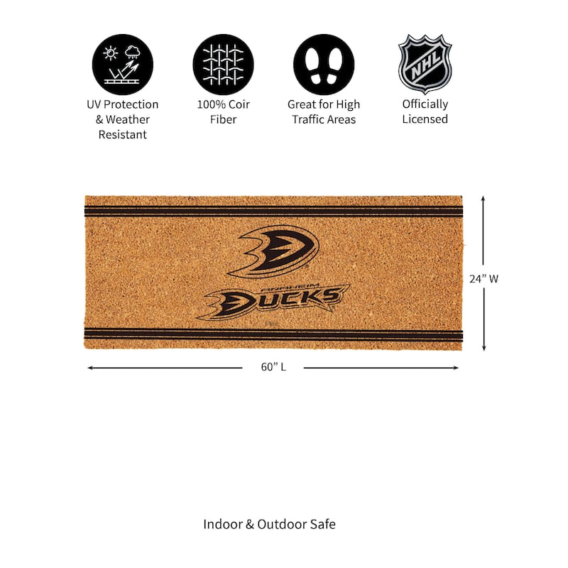 Anaheim Ducks Monochrome Indoor/Outdoor Coir Door Mat