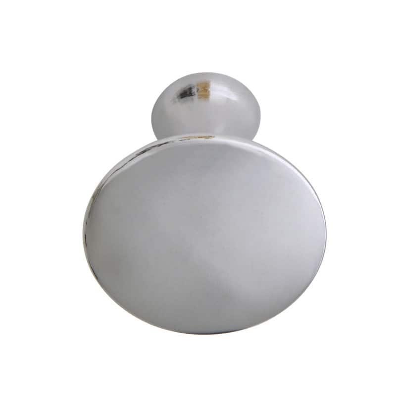 Utopia Alley Charlton Cabinet Ring Pull Knob - Decorative Cabinet Chrome Drop Pull Knobs - Metal Drawer Pull Knobs 1 1/5"